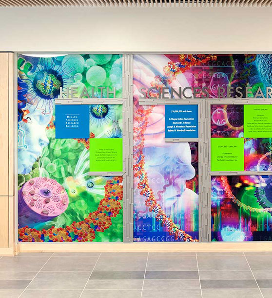 Interior Graphics for UCSD Biomedical Library